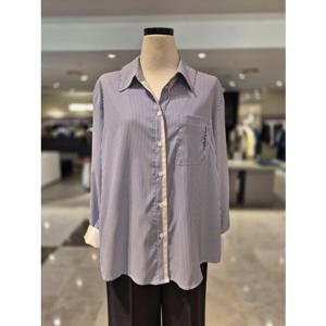 [비지트인뉴욕] 배색 스트라이프 셔츠 (VB9LS72) VB9LS72