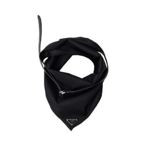 프라다 리나일론 앤 레더 스카프 블랙 1FF047-1WQ8-F0002