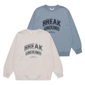 에꼴리에 세이브존03 빈티지 빅로고 바이오 맨투맨티 25A1406-GY/BL