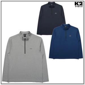 [케이투] KMU24291남성 간절기 신축성 가을티 스탠다드 집업  c7