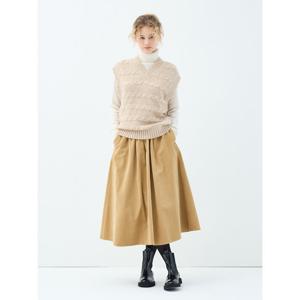 [유닛]코듀로이 바베리 A라인 스커트 (UFKWBS488N-CAMEL)