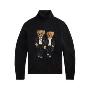 폴로 랄프로렌 베어 자수 터틀넥 스웨터 710982141001