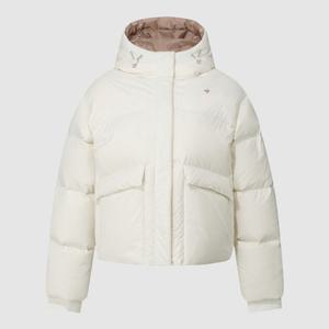 [르꼬끄] 여성 네쥬 루즈핏 후드 다운 자켓 QQ422ODJO3_IVY QQ422ODJO3