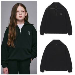 [빈] 아동 AZH8TS01BK 블랙 스트링 기모 하프집업PG AZH8TS01BK