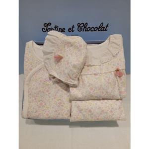 [쇼콜라] 쇼콜라 P라이저고리모자내의3종세트 (TNOWXS051G)여아가을겨울임신출산선물 TNOWXS051G