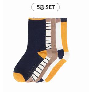 [토박스] (160-210mm) 토박스 캐주얼 삭스 5pack 양말세트 TBKCFNTASC22 TBKCFNTASC22-00