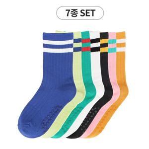 [토박스] (160-210mm) 토박스 위클리 삭스 7pack 양말세트 TBKCFNTASC12 TBKCFNTASC12-00