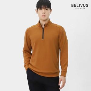 빌리버스 남자 캐주얼 가을 스트레치 심플 하프집업 골프웨어 긴팔티셔츠 BRM030
