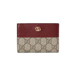 구찌 바이컬러 GG 마몽 스몰 월렛 베이지 로쏘 앙코라 841360-AAE5E-6258