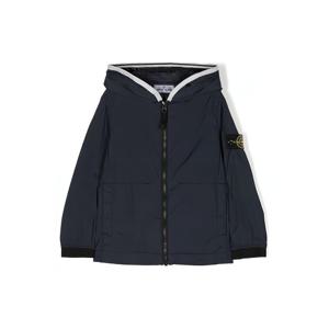 스톤아일랜드  23SS 스톤 키즈 와펜 패치 투라인 후드 자켓(네이비) 781640332 V0020