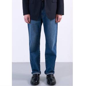 [플랙진] PJTI5SZO115 남성 미니멀 테이퍼드 미드 블루 데님 팬츠 PJTI5SZO115