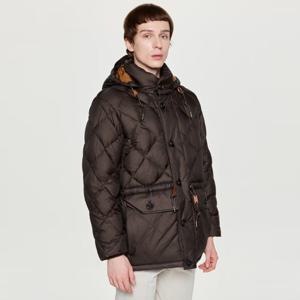 헤지스  25FW  남성 후드 탈착 카라코람 구스다운 패딩 점퍼 HZJU5D504W2