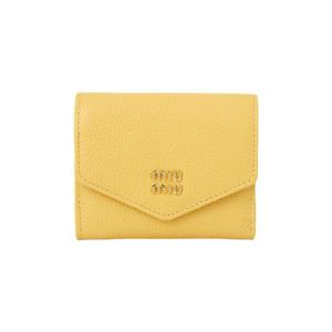 미우미우 숏 월렛 옐로우 5MH043-ADT7-F0F06