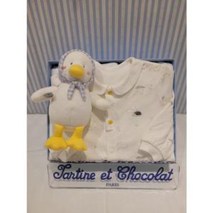 [쇼콜라] 쇼콜라 도기우주복애착인형세트 (TNOWQX013Y)공용겨울실내복출산백일선물 TNOWQX013Y