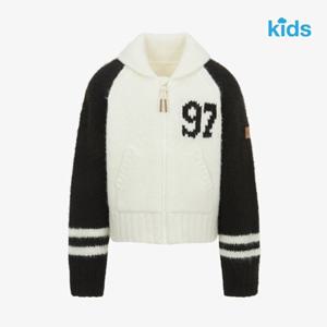 [노스페이스 키즈]  NJ5SR54S 블랙 걸즈 루멜라 니트집업 NJ5SR54S