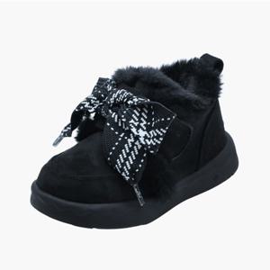 [와이컨셉] MONROE 베어파우 아동 양털부츠 방한화 키즈 겨울 털신발 양모부츠 K3048001RD-K (블랙) K3048001RD-K