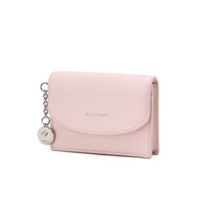 [질스튜어트 핸드백] JAWA6E712P2  플라워참장식 소가죽 명함카드지갑 핑크 JAWA6E712