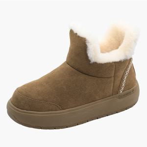 [와이컨셉] 베어파우 ROSALIND 여성 스웨이드 로우컷 양털 부츠  K3030002RD-W (히코리) K3030002RD-W