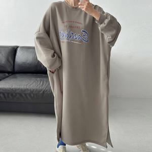 나야홍 / 아이우먼 기모필드라운드원피스 NMV831M512 빅사이즈