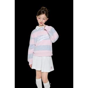 [엠엘비키즈] 스포티브 바시티 럭비 스트라이프 카라 맨투맨세트(여아)3종 택1 (7FS2V0361) 7FS2V0361