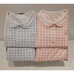 [쇼콜라] 쇼콜라 쁘띠체크내의블루핑크세트 (TNPMXS092A)쌍둥이봄실내복출산백일돌선물 TNPMXS092A