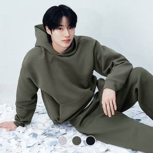 [지오다노] 남성 봄 간절기 솔리드 무지 면 테리 후드 티셔츠 026510