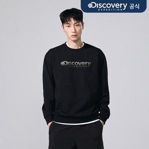 [디스커버리] 로건 빅로고 맨투맨 (BLACK) DXMT31061-BKS