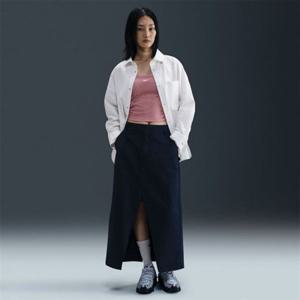 나이키 스포츠웨어 포플린 여성 루즈 롱 슬리브 버튼 업 탑 - 100 IH3990 262524