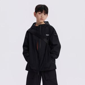 [내셔널지오그래픽키즈]K261UJP820 어드벤처 에어로쉴드 바람막이 점퍼 CARBON BLACK