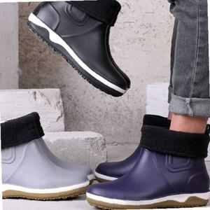 남성 3컬러 방수 첼시 기모안감 레인부츠