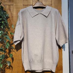 멜로디가든 HC45 여성 반팔 카라 니트 M26s2k112