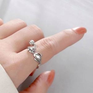 성공과 부르는 복을 새해 잉어 연꽃 반지 행운반지