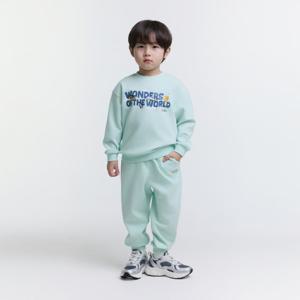 [내셔널지오그래픽키즈]K251UPB310 토들러 맨투맨/팬츠 SET JADE