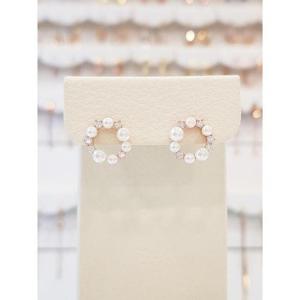 볼라레 세이브존01 월계수 꽃 라운딩 은침 귀걸이 spe796