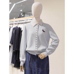 [숲] SOUP 숲 버튼 카라 배색 가디건 (SC2GD8A) SC2GD8A