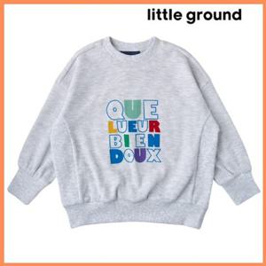 [리틀그라운드] (데님인더박스) 알록레터링스웨트셔츠 7611133403 7911133403