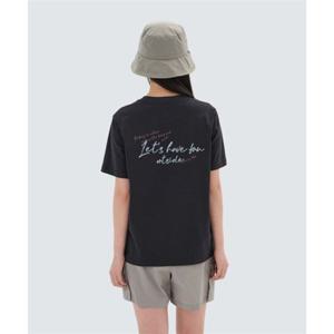 스노우피크 SNOWPEAK APPAREL 아스킨 여성 레터링 반팔 티셔츠 (S25MWFTS85) Dark Navy S25MWFTS85DN 337450