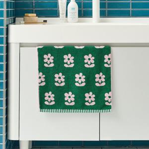 [모던하우스] 플라워 코마사 세면타월 GREEN 40X80cm 190g