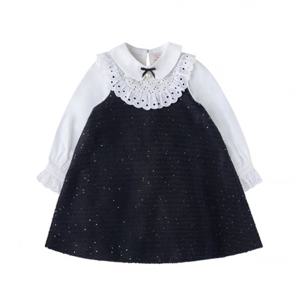 [리틀그라운드] (루즈페) 러플장식트위드드레스 7611940002 7911940002