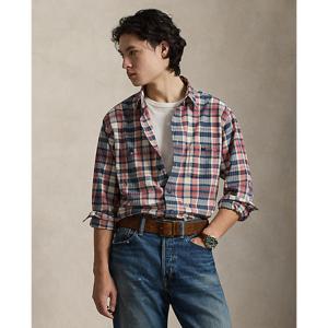 폴로 랄프 로렌 남성 클래식핏 리페어 마드라스 워크셔츠(MNPOWOV16824987101)