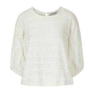 FOCUS  프릴 핀턱 7부 블라우스 PBVFF6S1BL5141