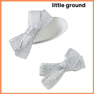 [리틀그라운드] 루즈페(76119-872-05)실버미니리본핀 아동여아 악세사리 헤어핀 데일리 선물 공주 파티 7911987205