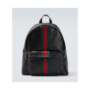 구찌 Web Stripe 레더 백팩 P01151209
