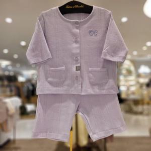 [쇼콜라] 쇼콜라 U7플리모달가디건상하복 (TTOMOW1OU1)여아여름실내복출산백일돌선물 TTOMOW1OU1