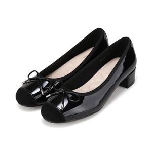 [바바라] 바바라 발레리나 콤비 리본 펌프스 BBJ104BK 113692