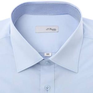 [듀퐁셔츠] 듀퐁셔츠 SE6M1S2LS903SBU 주머니 없는 스트레치 배색 긴팔 일반핏 스판 와이셔츠 SE6SM12LS903