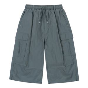 [블루테일] (AZB1PT07CC) 통고무줄 차콜그레이 7부 화섬 팬츠 AZB1PT07CC