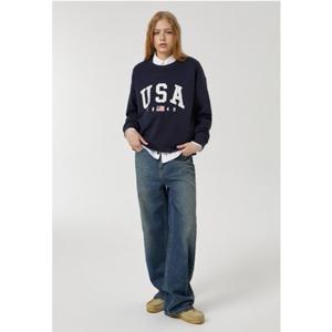 [후아유] USA Printing Sweatshirt   WHMWF4T02U WHMWF4T02U