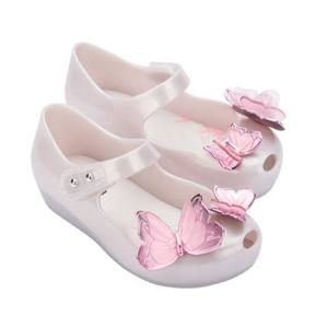 [토박스] (140-170mm) 미니멜리사 울트라걸 나비 플라이 III 베이비 화이트 샌들신발 MSKCG2TSUF11WHT MSKCG2TSUF11-WH