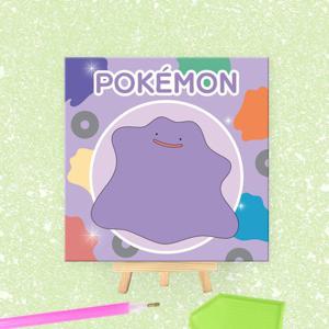 [하비스]포켓몬스터 메타몽 보석십자수 캔버스 20x20cm